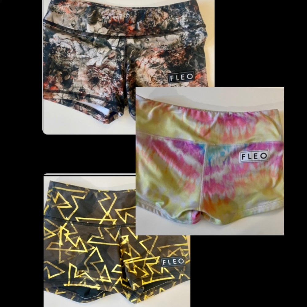 Fleo XS Shorts, $25 each or three for $60